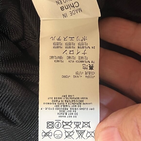 See By Chloé Black & Gold Embroidered Sleeveless Dress Women Size 6 V-Neck Elega - Picture 10 of 14